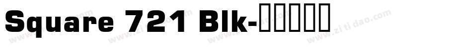 Square 721 Blk字体转换